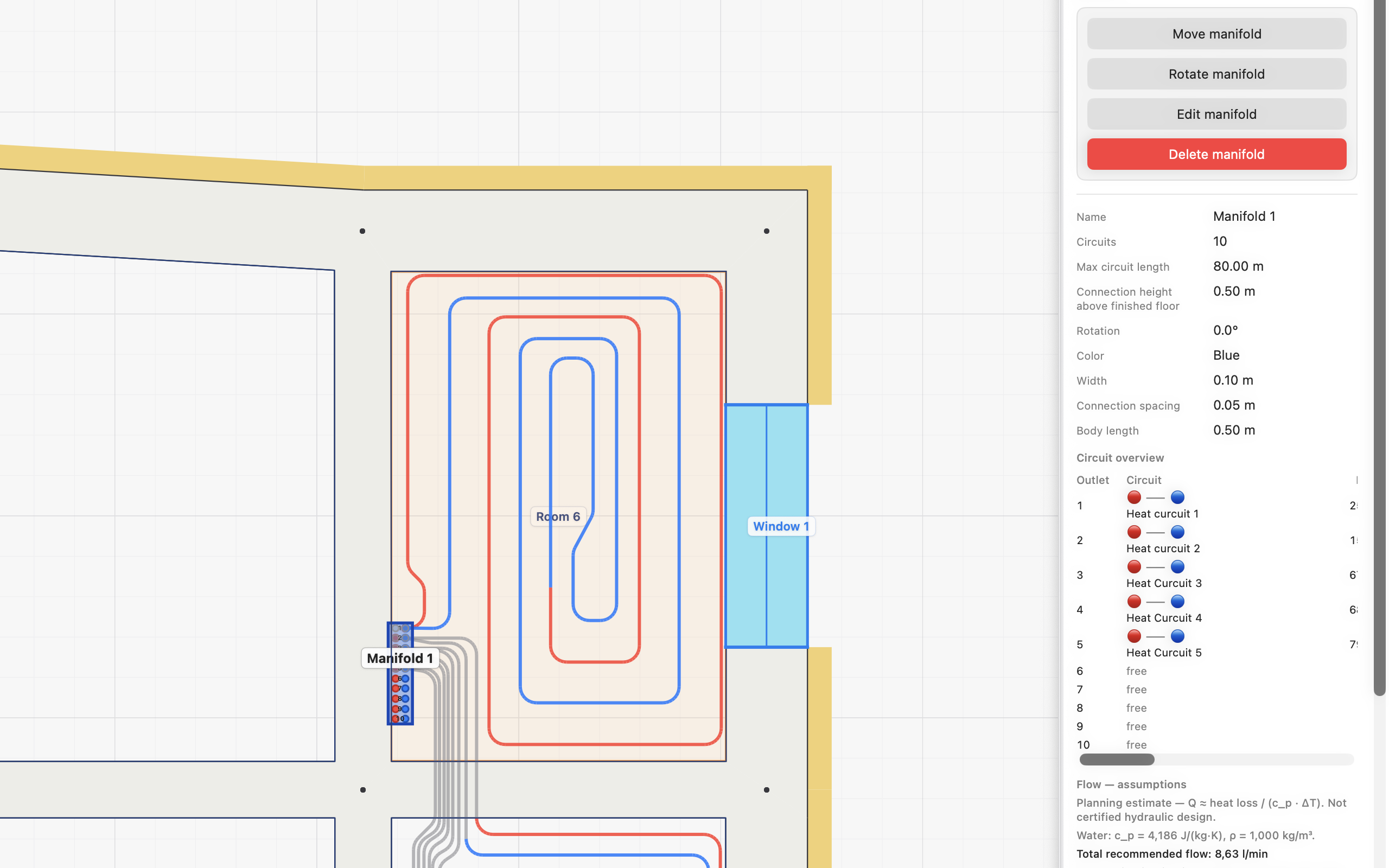 Manifold and circuits
